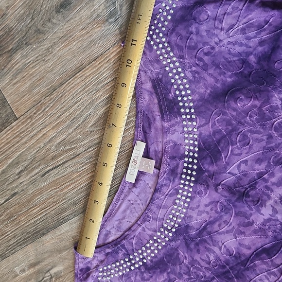 Purple Rhinestone roz&ALI top - Picture 8 of 11